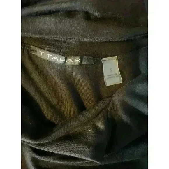 Tahari Women's Black Tank Top Size Small Cross Cross Design Dressy Tank Top - Picture 9 of 14